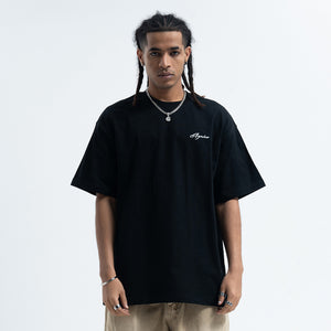 Motivational t-shirt dont give up slogan top retro tee in blue