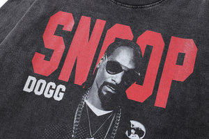 Vintage Snoop Dogg t-shirt hip-hop tee retro rapper top in grey