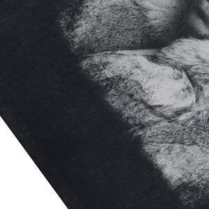 Rapper sleeveless t-shirt vintage gangster vest hip-hop tank top in acid wash black