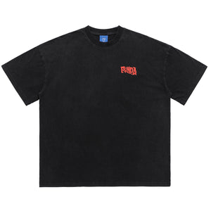 Panda t-shirt animal mprint top koala top in black