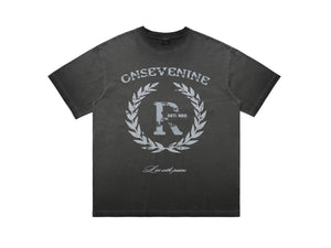 Anti war t-shirt peace slogan top hippie tee in grey