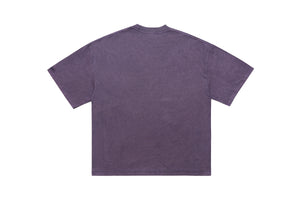 Grillz t-shirt mouth print top grunge hip-hop tee rapper jumper in purple