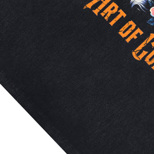 Japanese cartoon sleeveless t-shirt Bengal tiger cartoon surfer vest Samurai poster tank top in acid wash black