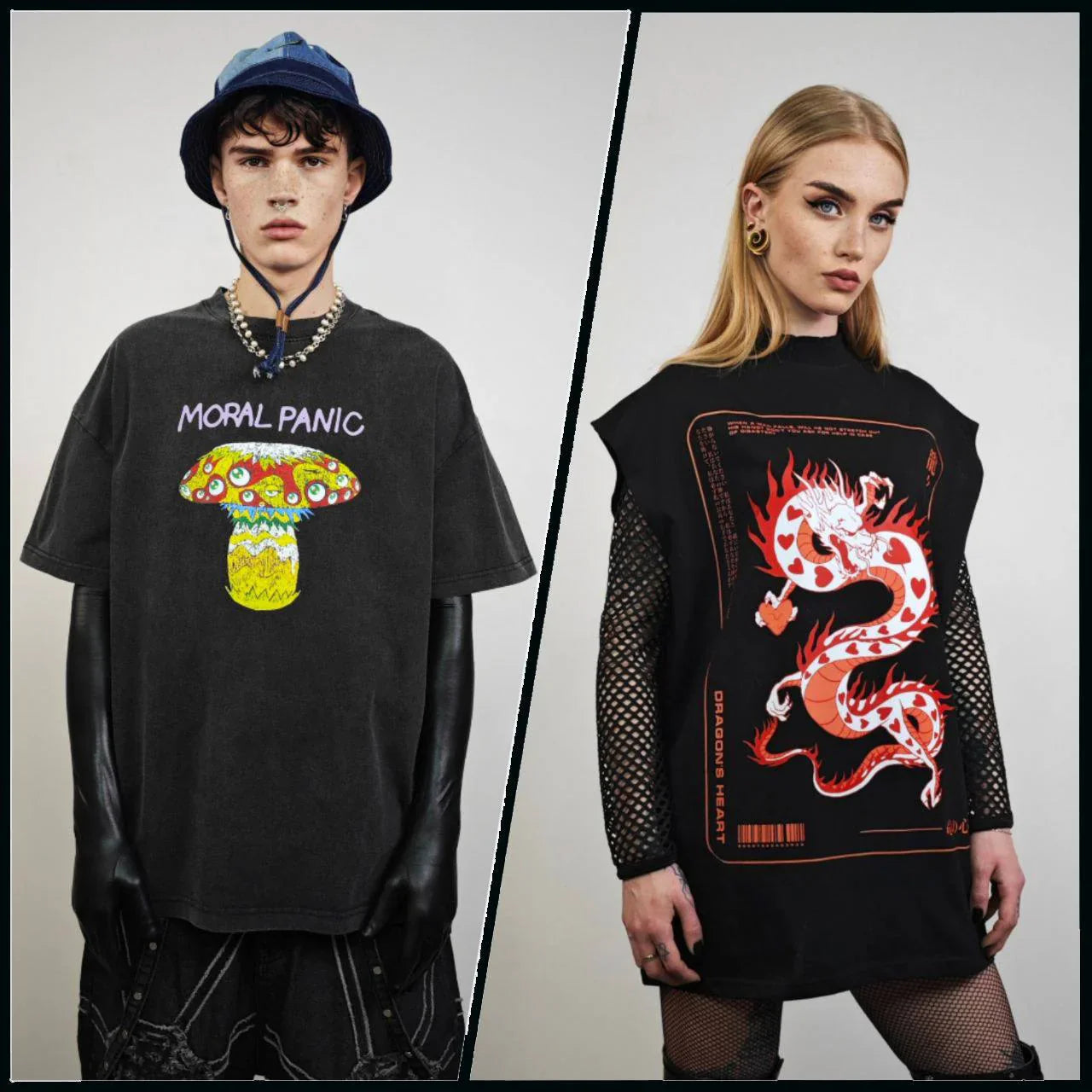 Best selling printed t-shirts and surfer vests