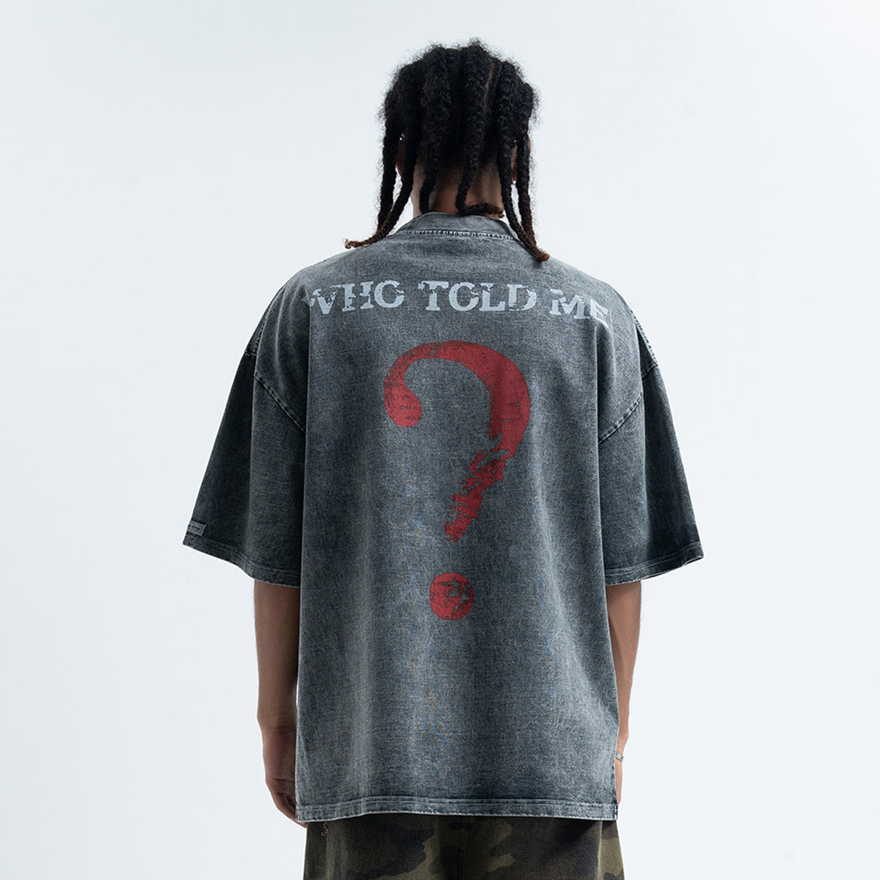 Damn it slogan t-shirt funky tee retro 00s top in grey