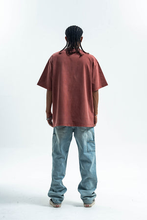 Anonymous t-shirt slogan top cross print tee in grey