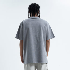Anime t-shirt retro cartoon top 90s tee good life slogan jumper in grey