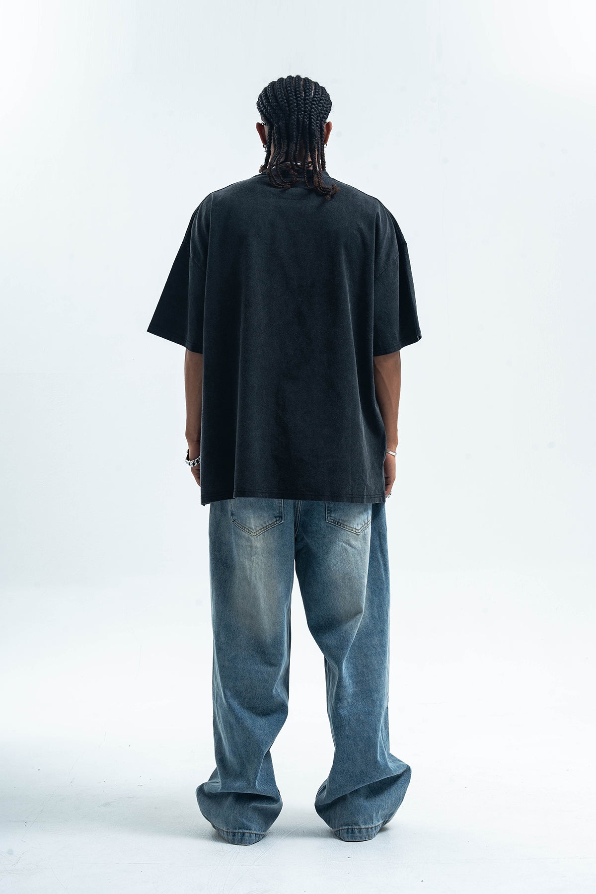 Boxer t-shirt kitten print top cat tee grunge jumper in black