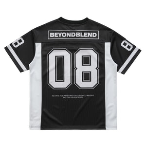 American baseball t-shirt retro college top 00s basketball tee in blue