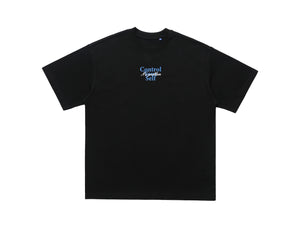 Control slogan t-shirt motivational top 90s tee in white