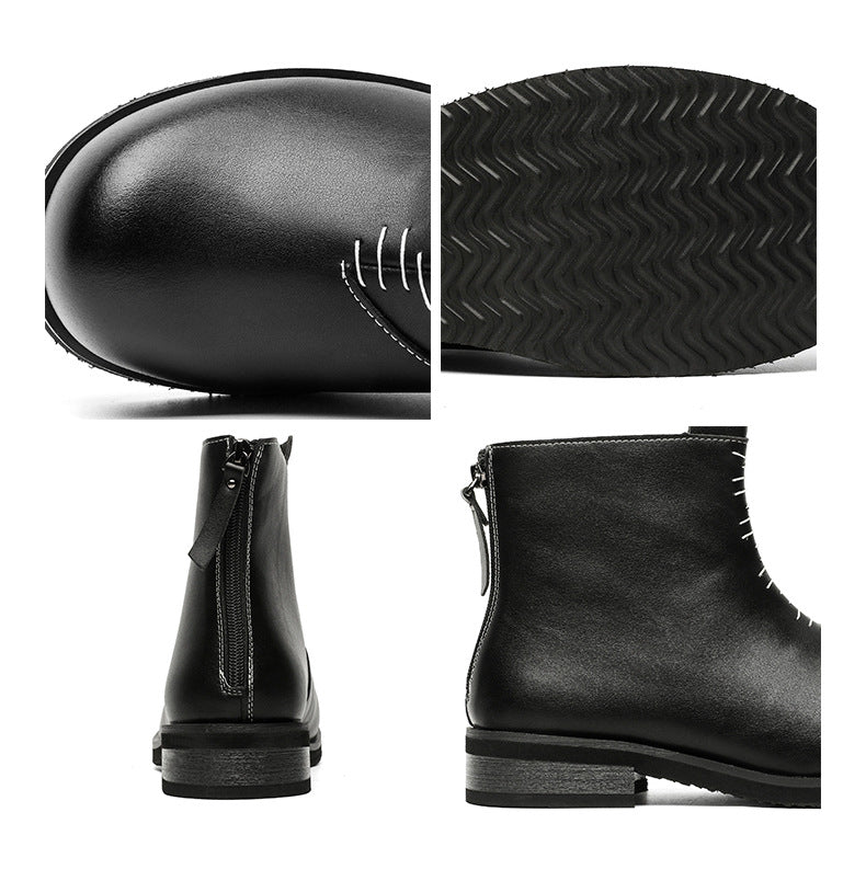 Catwalk utility boots black punk rocker faux leather shoes grunge trainers 00s style