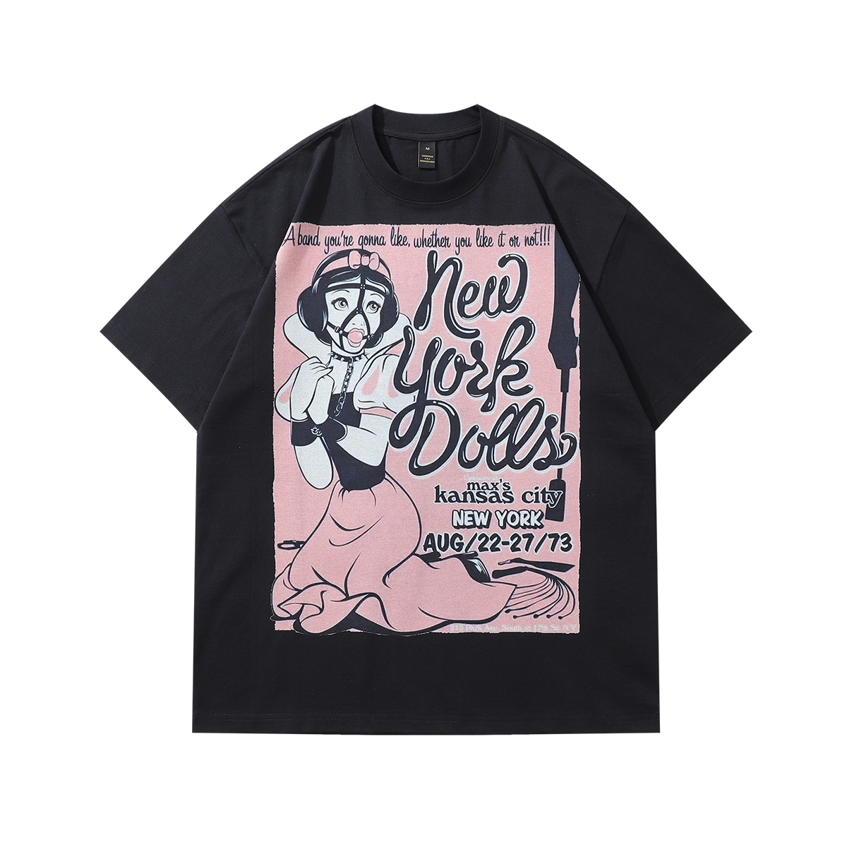 Bondage t-shirt princess print tee retro s&m top in Cream