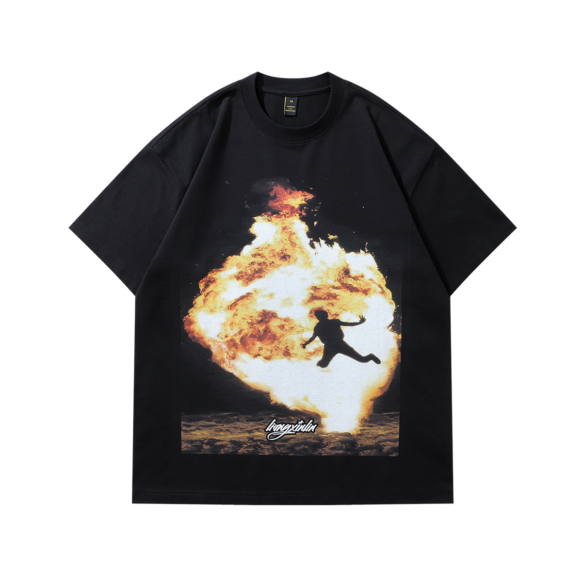 Explosion t-shirt flame tee grunge y2k top ingery