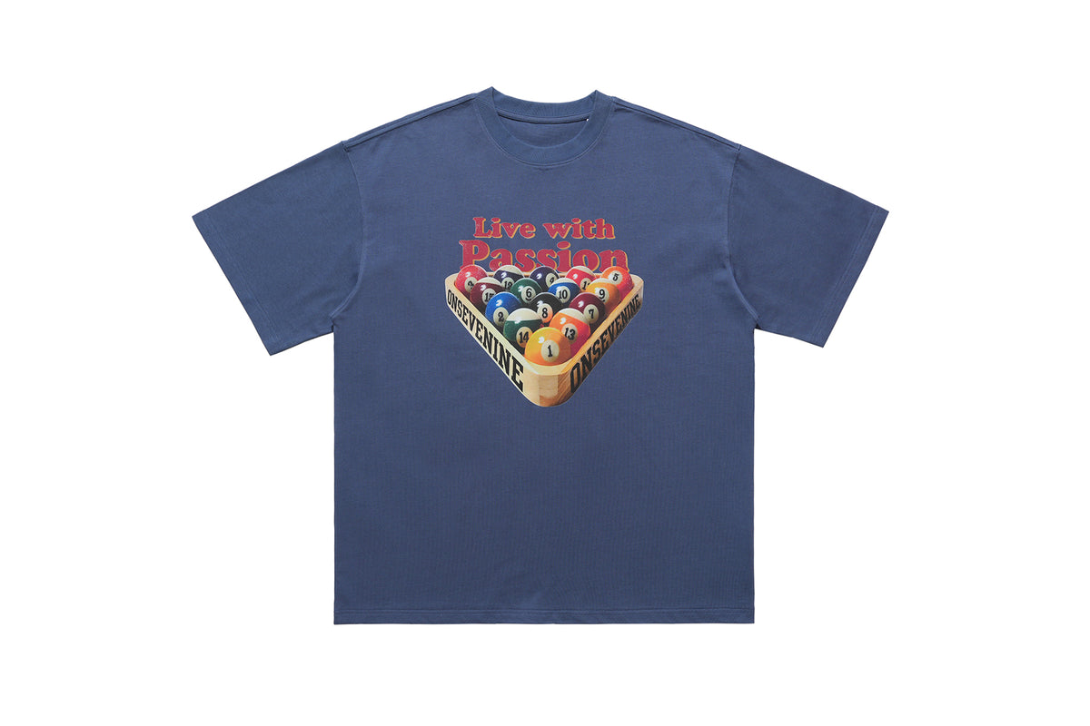 Pool game t-shirt retro gamer top grunge preppy tee black