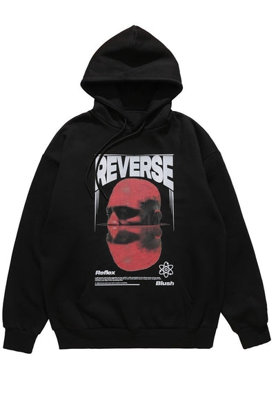 Cyber punk hoodie grunge pullover premium punk jumper