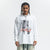 Fuck off slogan jumper pinup girl print top long sleeve retro grunge t-shirt in white