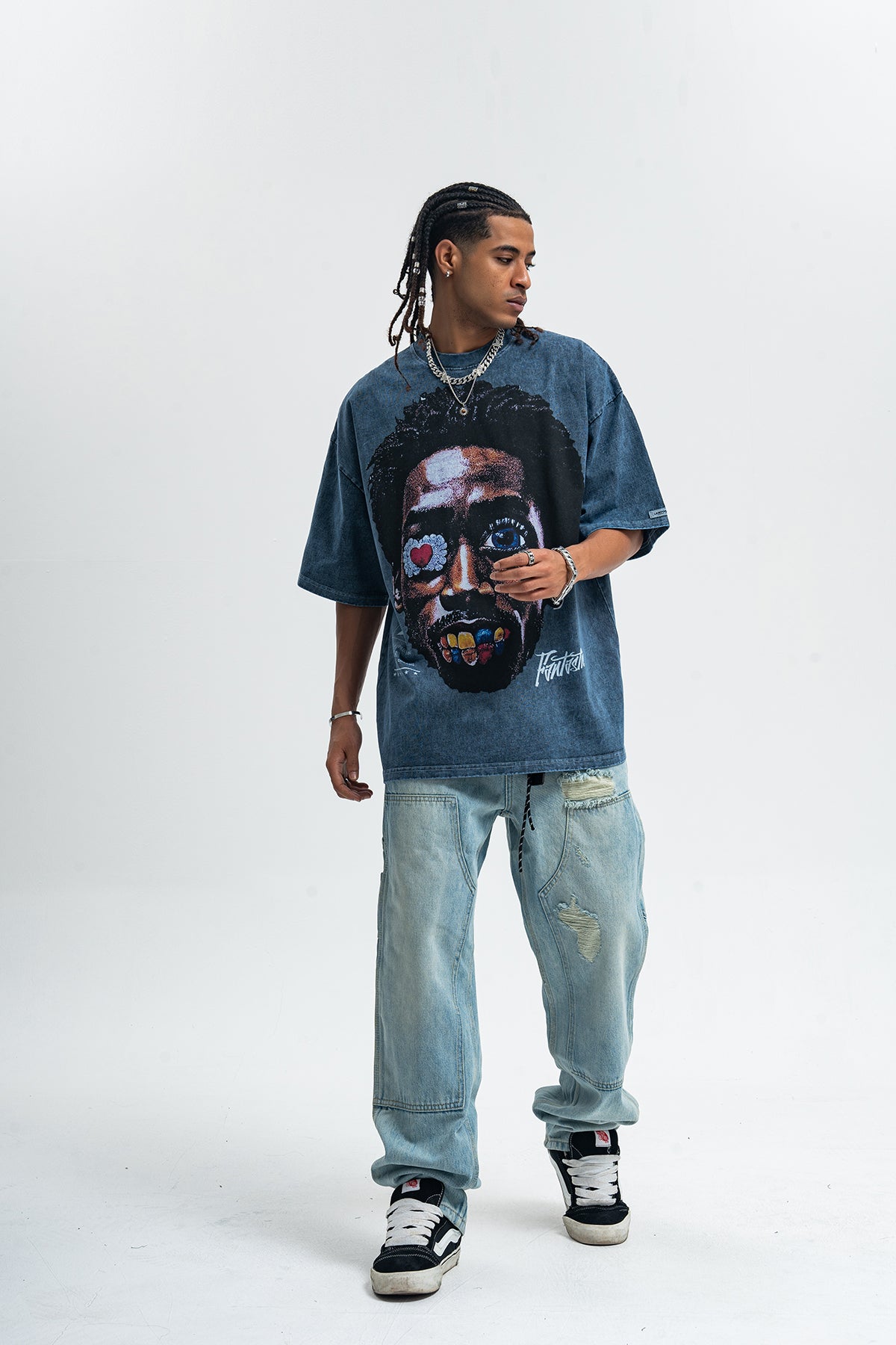 Vintage Kendrick Lamar t-shirt hip-hop top gangster tee in grey