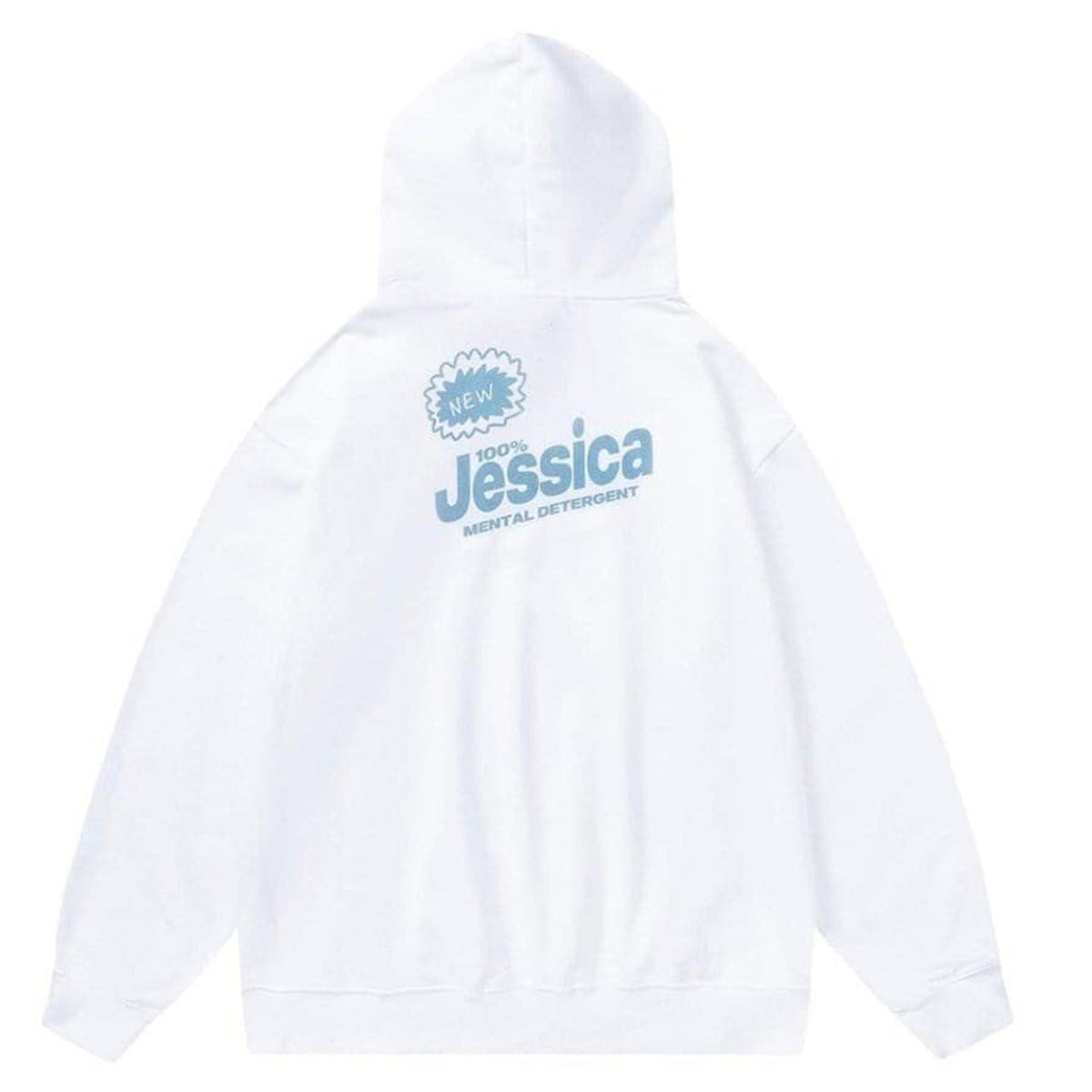 Jessica hoodie detergent pullover raver top name jumper