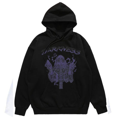 Gas mask hoodie creepy pullover punk top darkness jumper