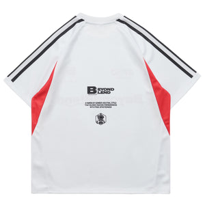 Retro racing t-shirts motorsports top y2k racing tee in white