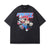 Freaky slogan t-shirt hero cartoon tee retro top in vintage grey