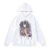 Gothic angel hoodie cry-girl pullover punk graffiti jumper