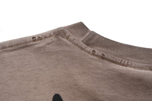 Angry boy t-shirt hunter cartoon tee retro anime top in grey