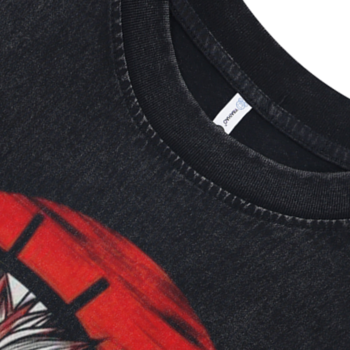 Kinky anime sleeveless t-shirt vintage Japanese vest retro cartoon tank top in acid wash black