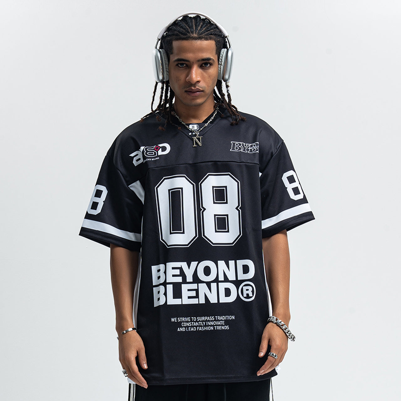 American baseball t-shirt retro college top 00s basketball tee in black