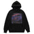 Eye print hoodie CSI pullover raver top cyber punk jumper