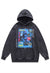 Cyber girl hoodie Korean pullover psychedelic jumper grey