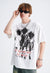 Punk cartoon t-shirt spiky hair tee retro grunge top white