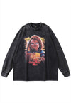 Chucky t-shirt vintage wash horror movie long tee creepy top