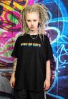 Gay King T-shirt LGBT rainbow heart tee Pride top in white