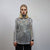 Transparent sequin top silver embellished mesh sweatshirt sheer blouse metallic catwalk jumper party see-through top festival glitter tee