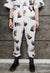 Teletubbies print joggers handmade UFO pants Alien overalls