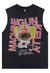 MGK tank top surfer vest retro sleeveless Machine Gun tshirt