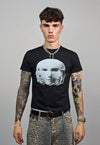 Psychedelic t-shirt slim fit unisex sculpture print tee goth