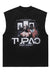 Hip-hop tank top surfer vest retro sleeveless rapper t-shirt