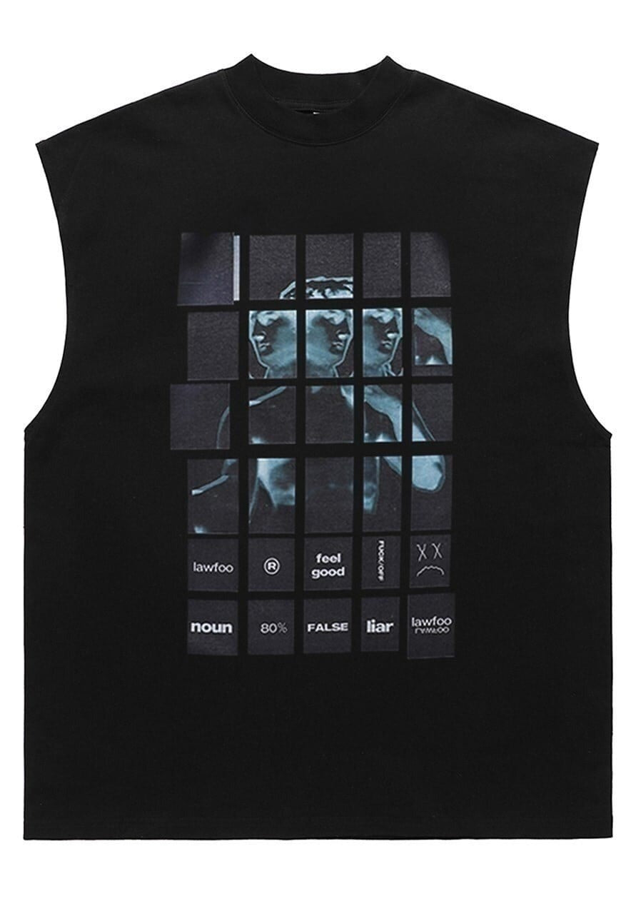 Michelangelo tank top surfer vest retro sleeveless t-shirt