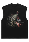 Korn tank top surfer vest retro metal band sleeveless tshirt