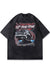 Trucker t-shirt old retro car tee grunge automobile top grey