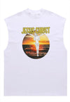 Jesus print tank top religion tee retro sleeveless vest top