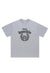 Knuckle ring print t-shirt grunge tee gangster top in grey