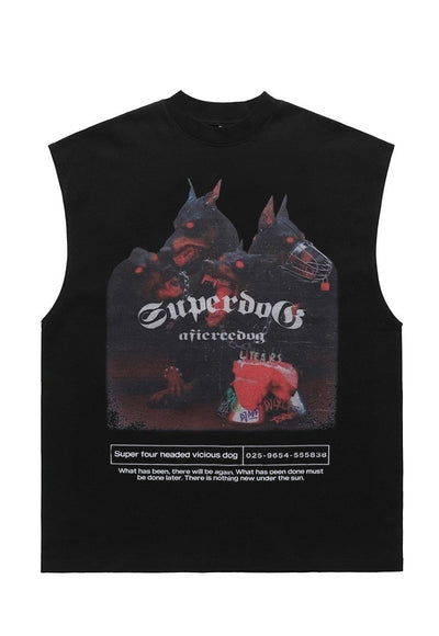 Doberman tank top surfer vest sleeveless Pinscher tshirt