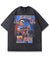 Neymar print t-shirt grunge sports tee retro football top