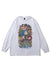 Sonic cartoon t-shirt old hedgehog long tee retro top white