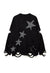 Grunge sweater cutout elbow knitted jumper ripped top black