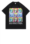 David Bowie t-shirt Marilyn Monroe tee skater top in black