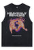 Embryo print tank top surf vest retro sleeveless UFO t-shirt